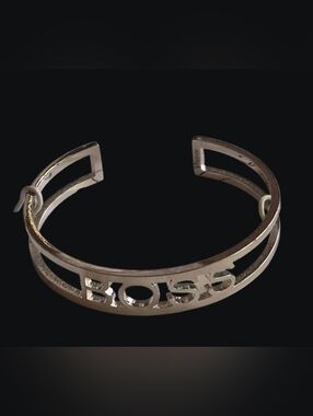 Silver BOISIS Open Cuff Bracelet